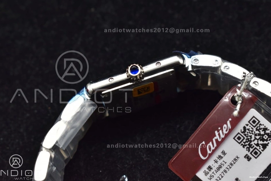 20.3mm ZipUp Ronda K11F On Bezel Bracelet Dial White Diamond Quartz With 1190 SS Tank SS Solo 1001